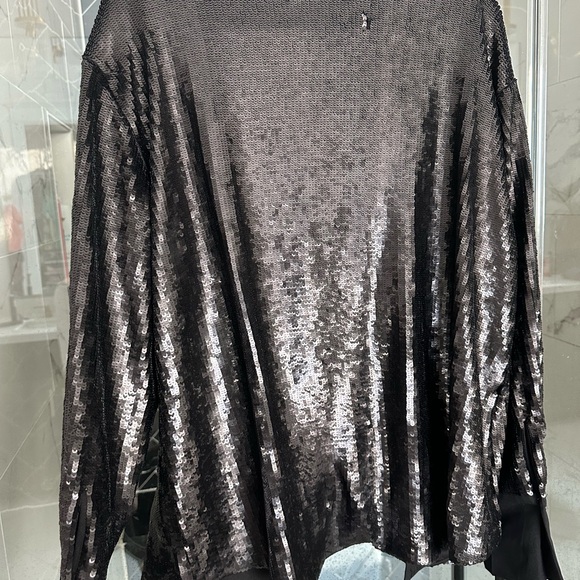 Women's Black Sequin Jacket - Picture 4 of 4